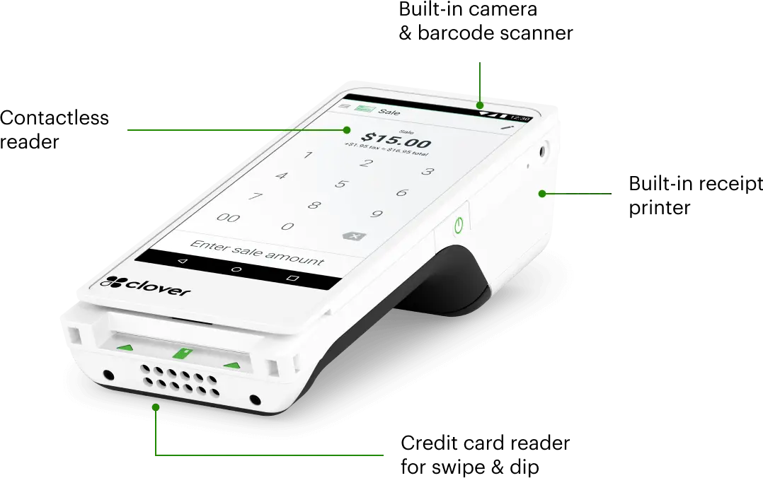 Clover Flex handheld point-of-sale device provided by Ticket to the Town for on-the-go event transactions. Clover Flex handheld point-of-sale device provided by Ticket to the Town for on-the-go event transactions.