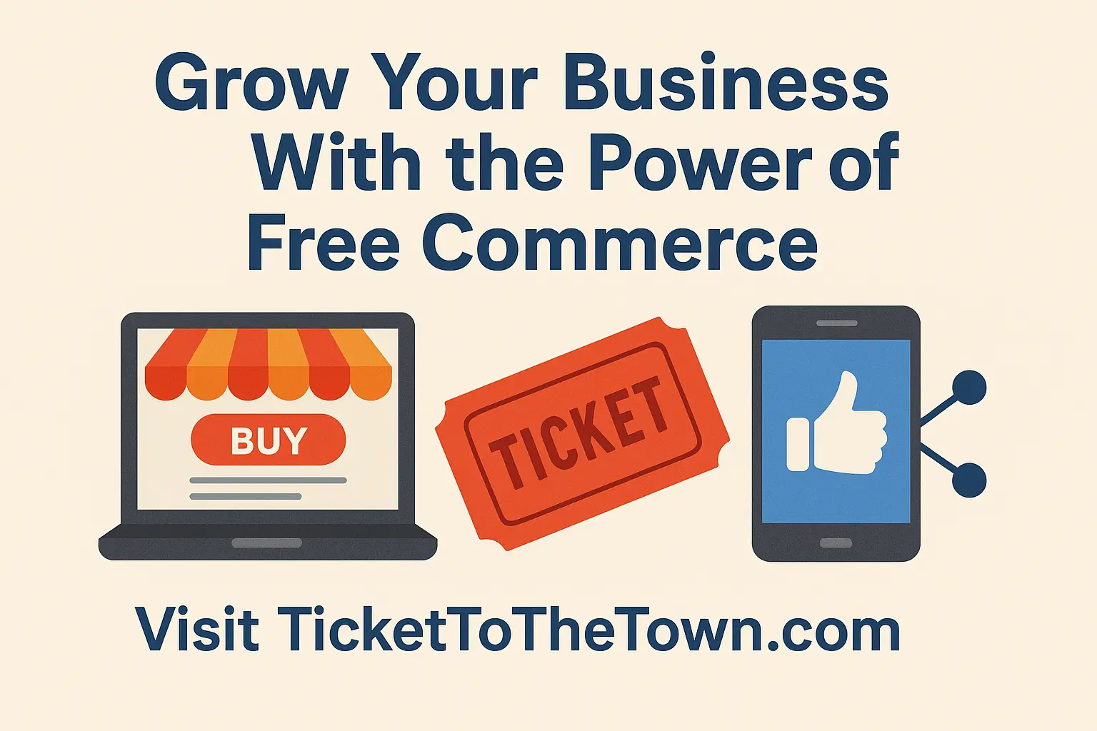 Grow Your Business With the Power of Free Commerce: Meet Ticket to the Town